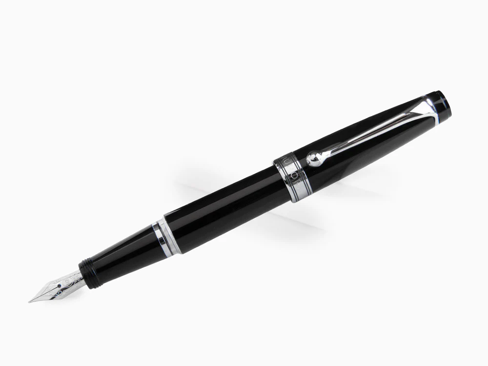 Aurora Optima Mini Fountain Pen, Resin, Black, 996CMN - Image 4