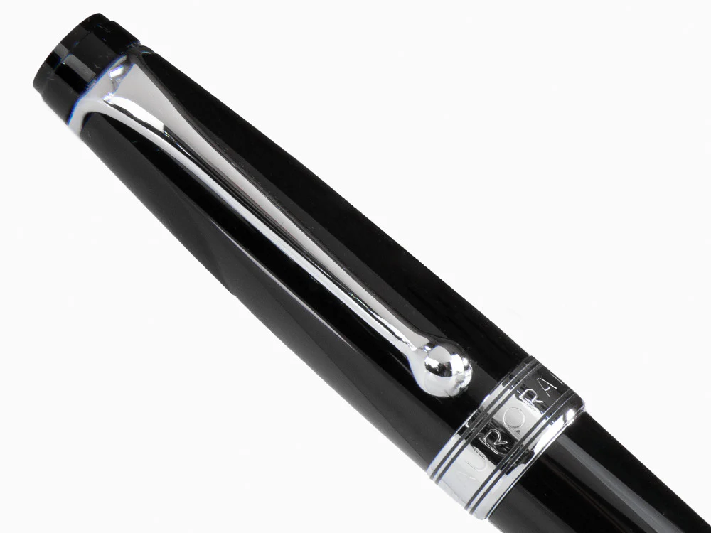Aurora Optima Mini Fountain Pen, Resin, Black, 996CMN - Image 7