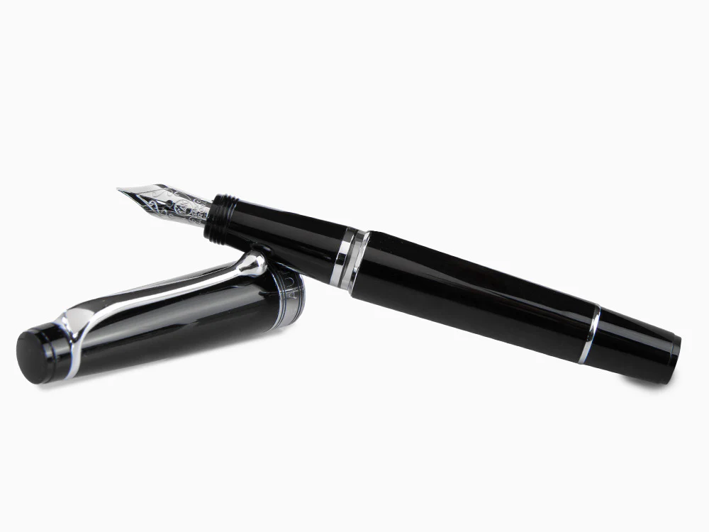 Aurora Optima Mini Fountain Pen, Resin, Black, 996CMN - Image 8