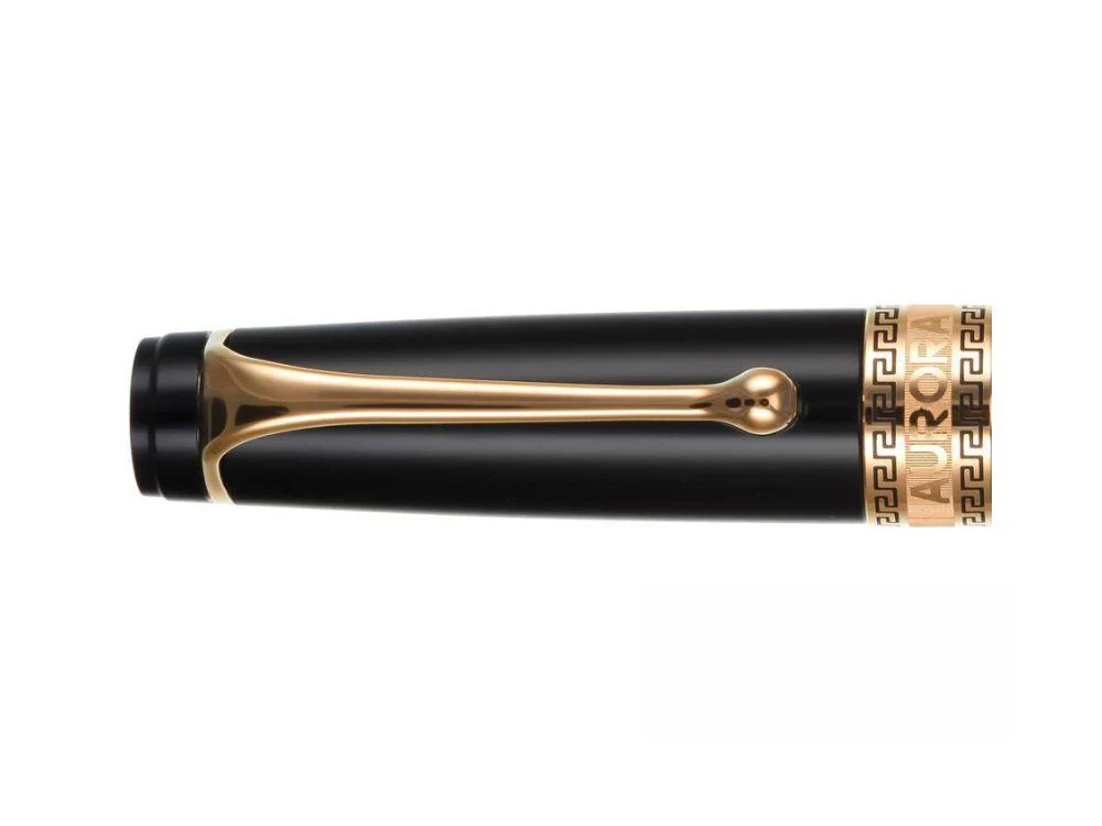 Aurora Optima O' Sole Mio Rollerball pen, Auroloide, Orange, Rose Gold, 975-NAO - Image 3