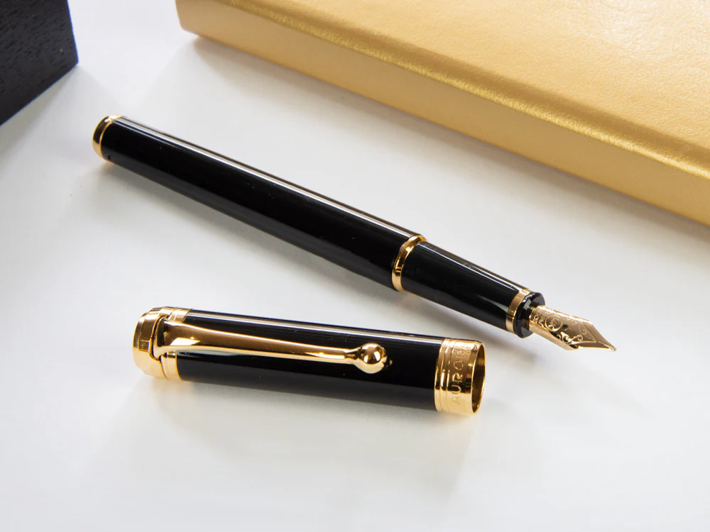 Aurora Talentum Finesse Fountain Pen, Resin, Gold trim, Black, D13-DN - Image 7