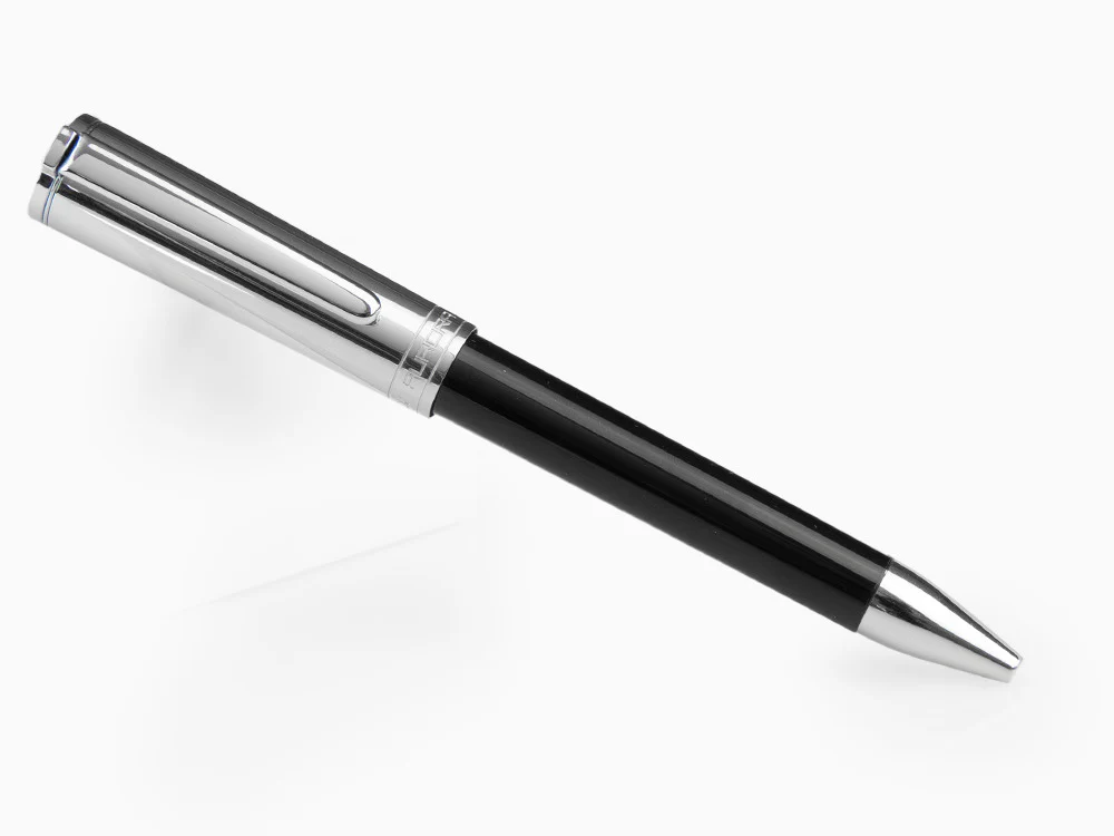 Aurora TU Ballpoint Pen - Black Resin - Chromed - T31CN - Image 3