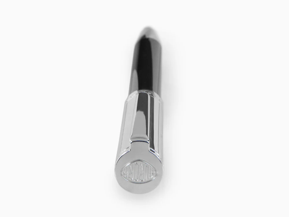 Aurora TU Ballpoint Pen - Black Resin - Chromed - T31CN - Image 6