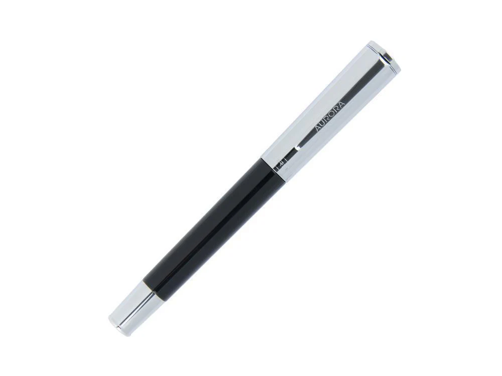 Aurora TU Fountain Pen, Resin, Chrome Trim, Black, T11CN - Image 9