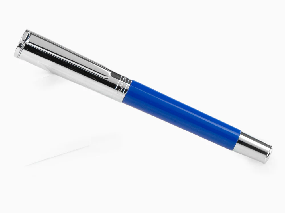 Aurora TU Fountain Pen, Resin, Chrome Trim, Blue, T11CB - Image 3