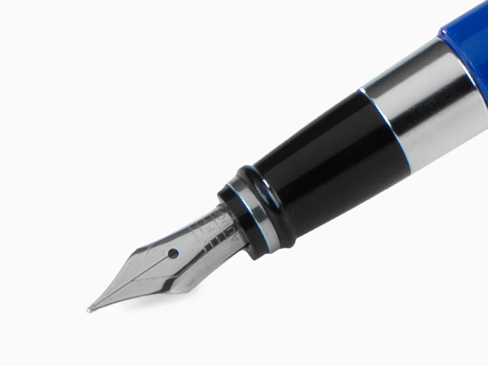 Aurora TU Fountain Pen, Resin, Chrome Trim, Blue, T11CB - Image 5