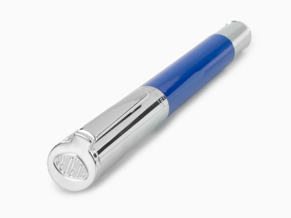 Aurora TU Fountain Pen, Resin, Chrome Trim, Blue, T11CB - Image 6