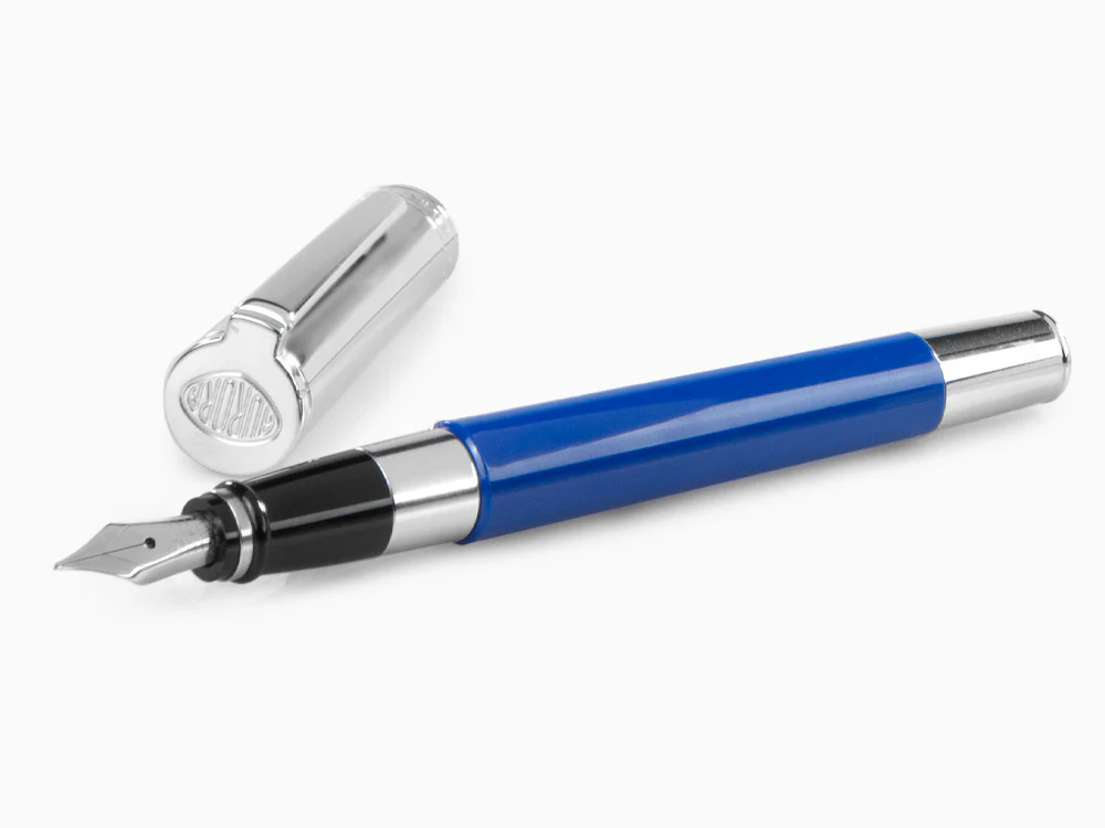 Aurora TU Fountain Pen, Resin, Chrome Trim, Blue, T11CB - Image 7