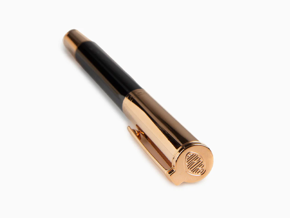 Aurora TU Fountain Pen, Resin, Rose Gold PVD, Black, T11CPN - Image 7