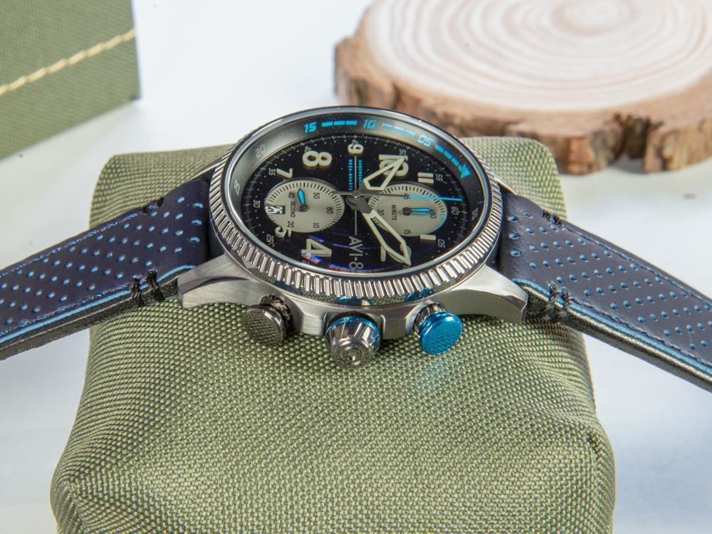 AVI-8 Hawker Hunter Duke Chronograph Colerne Quartz Watch, Grey, AV-4080-02 - Image 6
