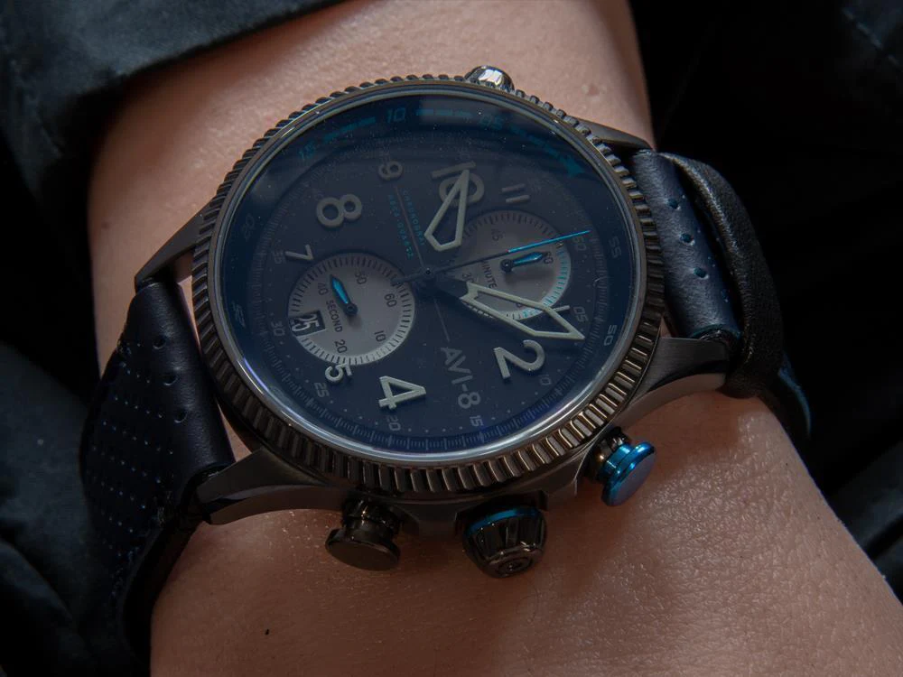 AVI-8 Hawker Hunter Duke Chronograph Colerne Quartz Watch, Grey, AV-4080-02 - Image 9
