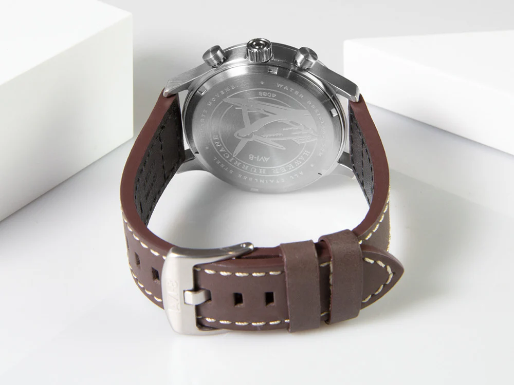 AVI-8 Hawker Hurricane Carey Dual Time Manston Quartz Watch, Black, AV-4088-01 - Image 3