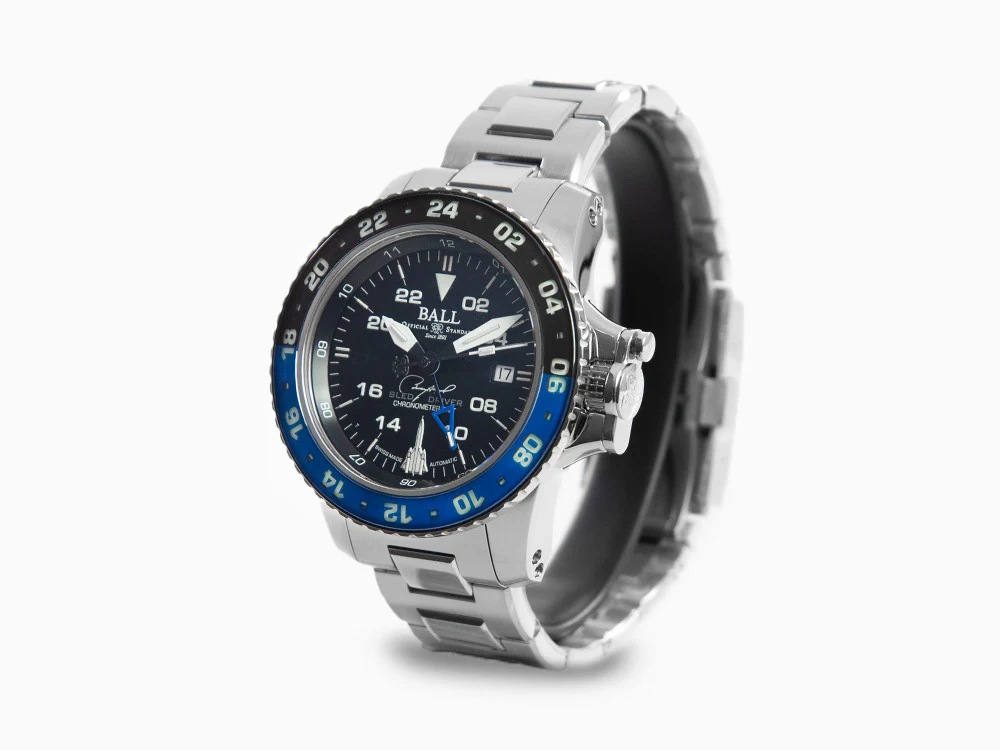Ball Engineer Hydrocarbon AeroGMT Sled Driver Automatic Watch, Black, COSC - Image 4