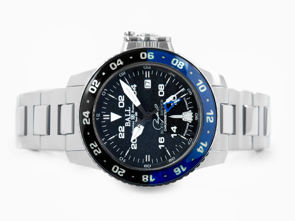 Ball Engineer Hydrocarbon AeroGMT Sled Driver Automatic Watch, Black, COSC - Image 7