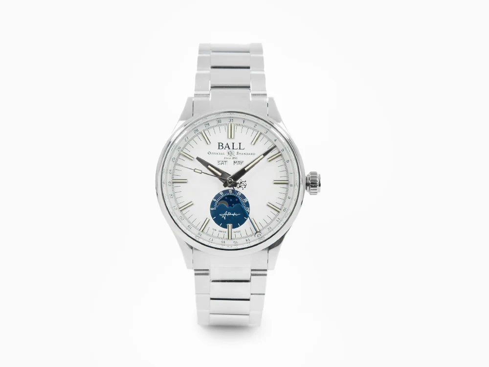 Ball Engineer II Moon Calendar Automatic Watch, Limited Edition, NM3016C-S1J-WH - Image 2