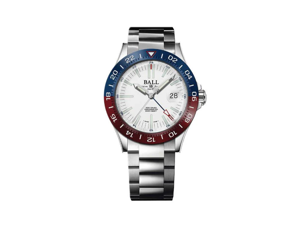 Ball Engineer III Outlier GMT Automatic Watch, White, 40 mm, DG9002B-S2C-WH - Image 2
