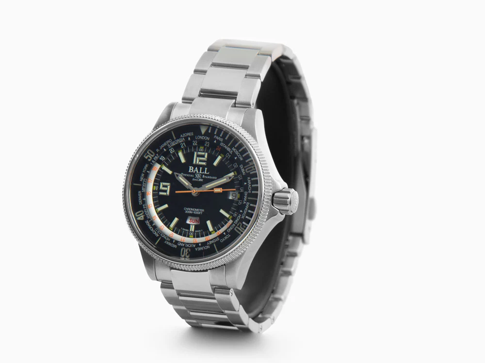 Ball Engineer Master II Diver Worldtime Automatic Watch, COSC, DG2232A-SC-BK - Image 4