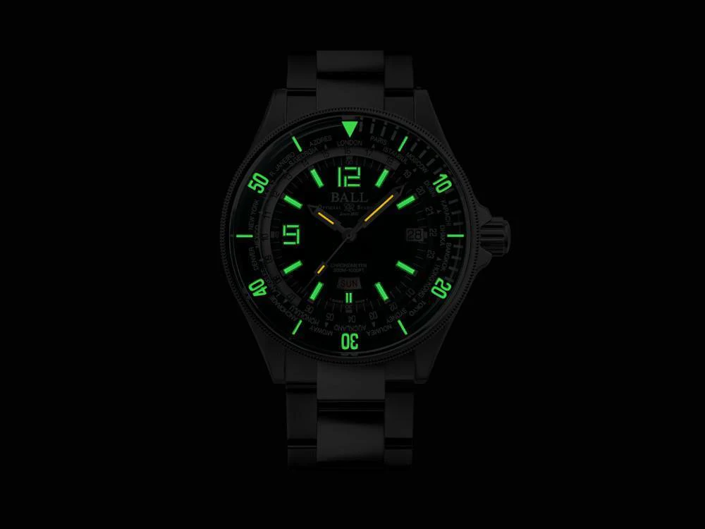 Ball Engineer Master II Diver Worldtime Automatic Watch, COSC, DG2232A-SC-GR - Image 3