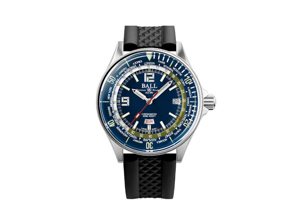 Ball Engineer Master II Diver Worldtimer Automatic Watch, COSC, DG2232A-PC-BE - Image 2