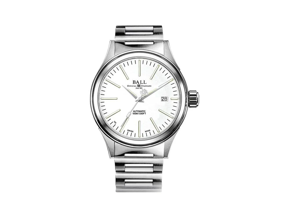 Ball Fireman Enterprise Automatic Watch, Ball RR1103, White, NM2188C-S20J-WH - Image 9