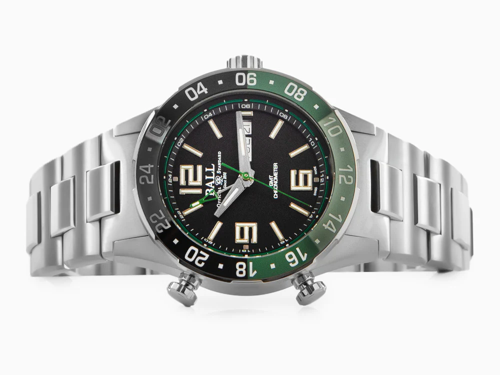 Ball Roadmaster Marine GMT Automatic Watch, Black, 40 mm, GMT, DG3030B-S2C-BK - Image 7