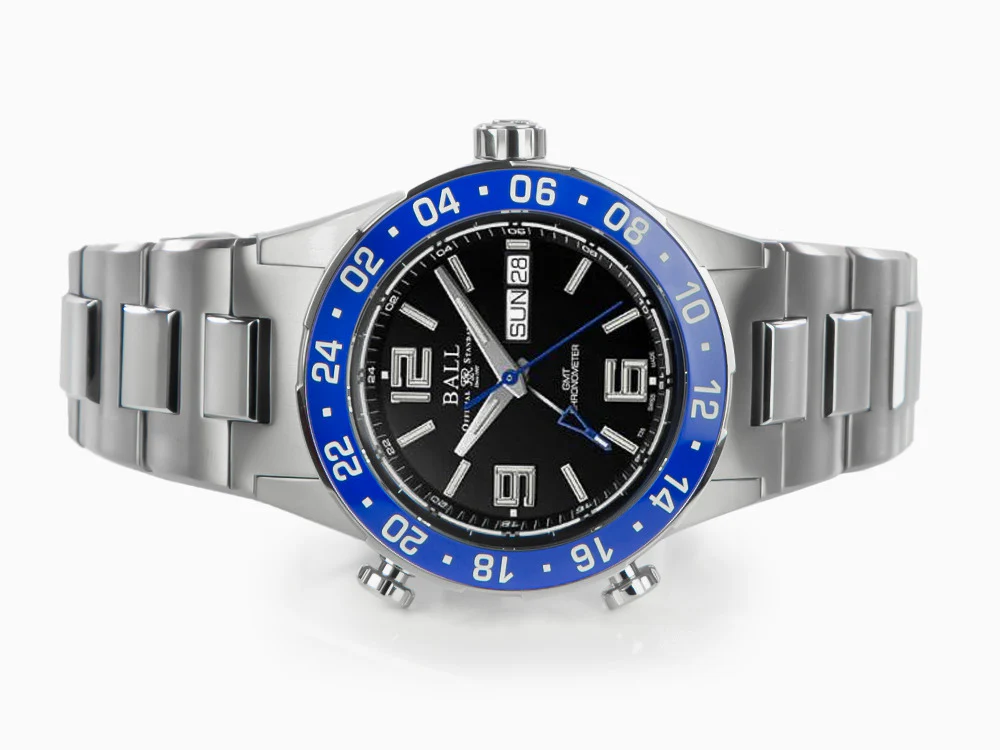 Ball Roadmaster Marine GMT Automatic Watch, Black, 40 mm, L.E., DG3030B-S6CJ-BK - Image 7