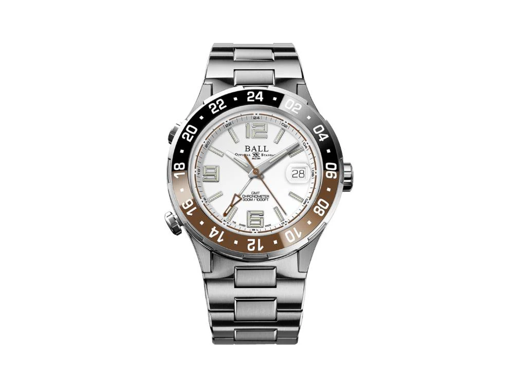 Ball Roadmaster Pilot GMT  Automatic Watch, 40 mm, LE, DG3038A-S5CJ-WH - Image 2