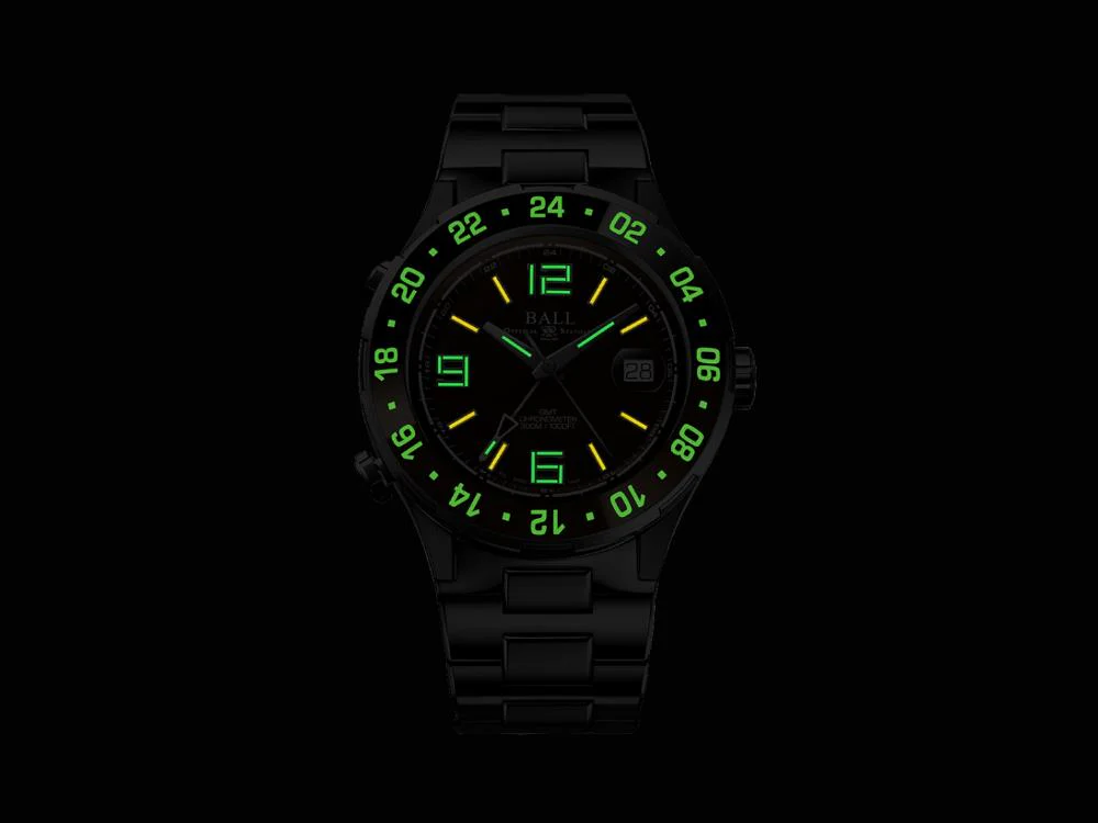 Ball Roadmaster Pilot GMT  Automatic Watch, 40 mm, LE, DG3038A-S5CJ-WH - Image 3