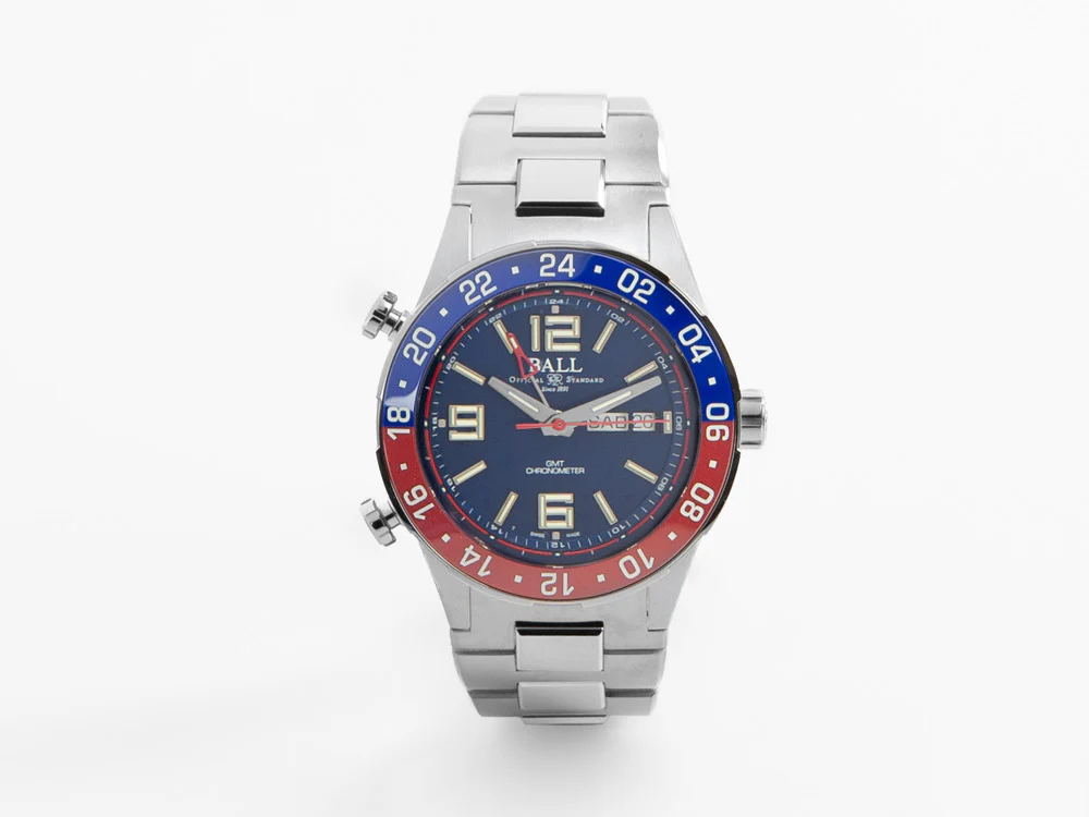 Ball Roadmaster Pilot GMT Automatic Watch, Blue, Limited Edition, DG3038A-S2C-BE - Image 2