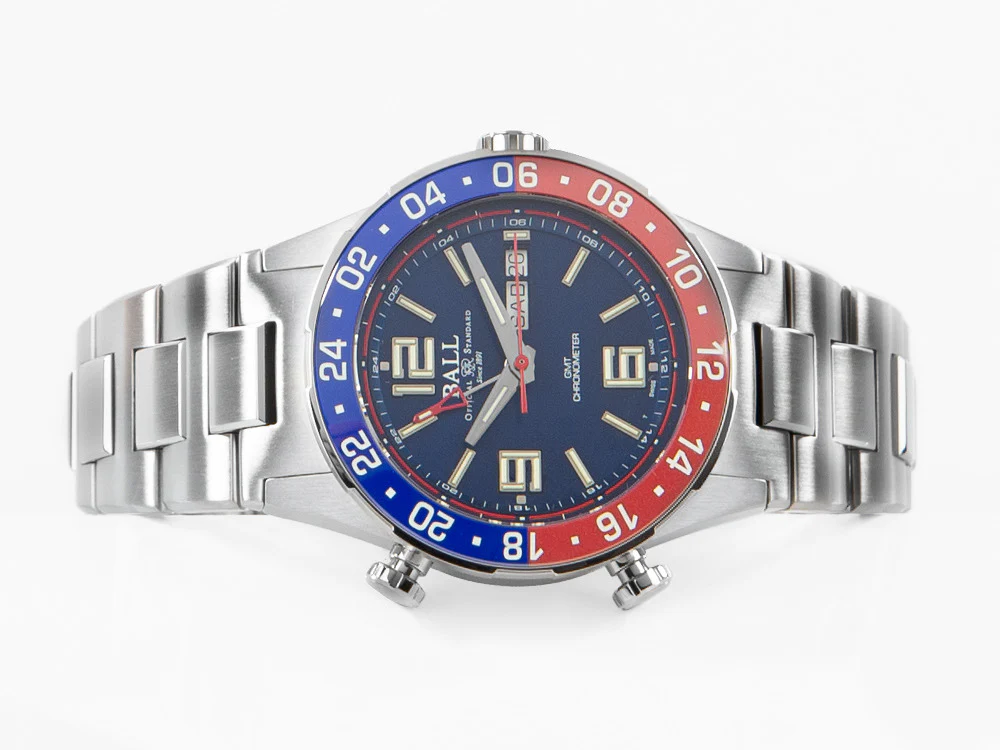 Ball Roadmaster Pilot GMT Automatic Watch, Blue, Limited Edition, DG3038A-S2C-BE - Image 7