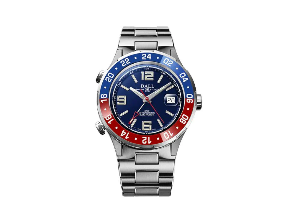 Ball Roadmaster Pilot GMT Automatic Watch, Blue, Limited Edition, DG3038A-S2C-BE - Image 9