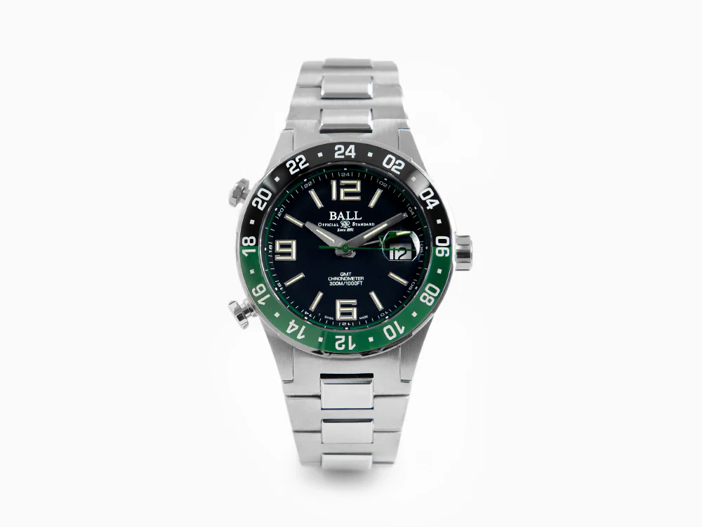 Ball Roadmaster Pilot GMT Automatic Watch, COSC, Black, 40 mm, DG3038A-S3C-BK - Image 2