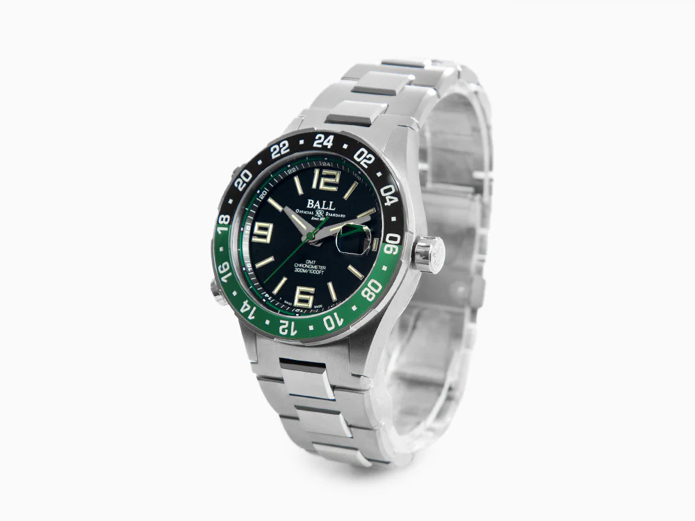 Ball Roadmaster Pilot GMT Automatic Watch, COSC, Black, 40 mm, DG3038A-S3C-BK - Image 4