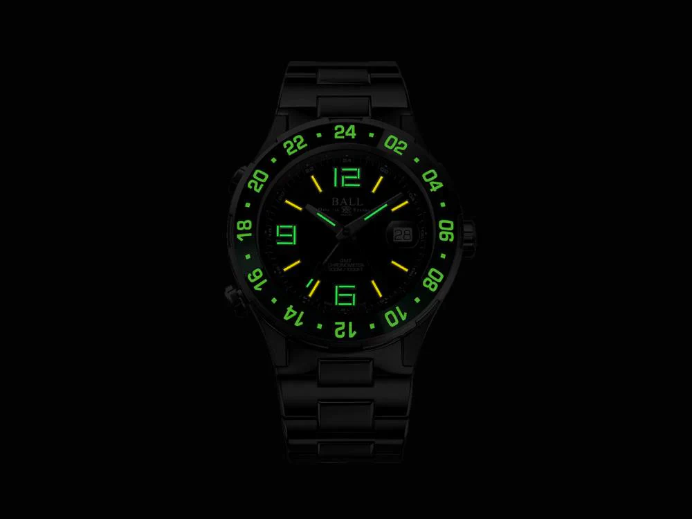Ball Roadmaster Pilot GMT Automatic Watch, COSC, Black, 40 mm, DG3038A-S3C-BK - Image 9