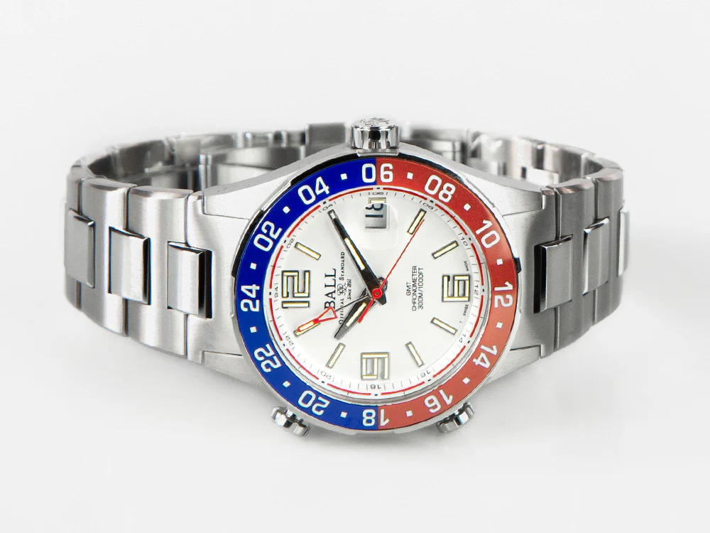 Ball Roadmaster Pilot GMT Automatic Watch, White, 40 mm, Lim Ed., DG3038A-S2C-WH - Image 7