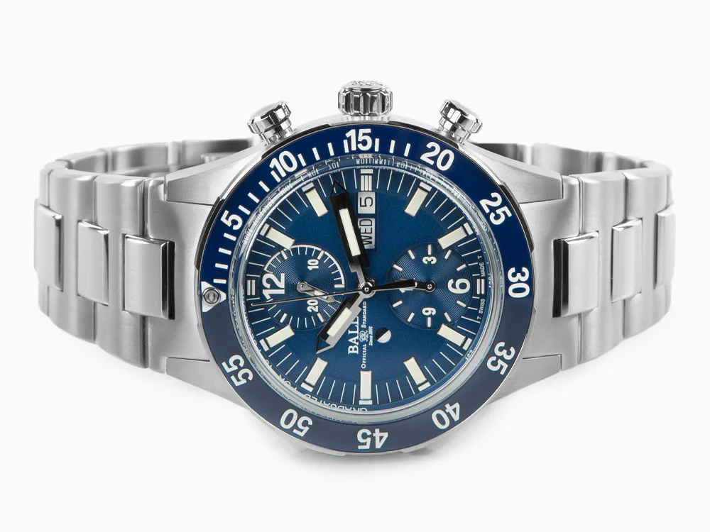 Ball Roadmaster Rescue Chronograph Automatic Watch, Blue, L.E., DC3030C-S1-BE - Image 7