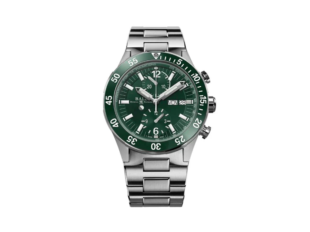 Ball Roadmaster Rescue Chronograph Automatic Watch, Green, LE, DC3030C-S2-GR - Image 9