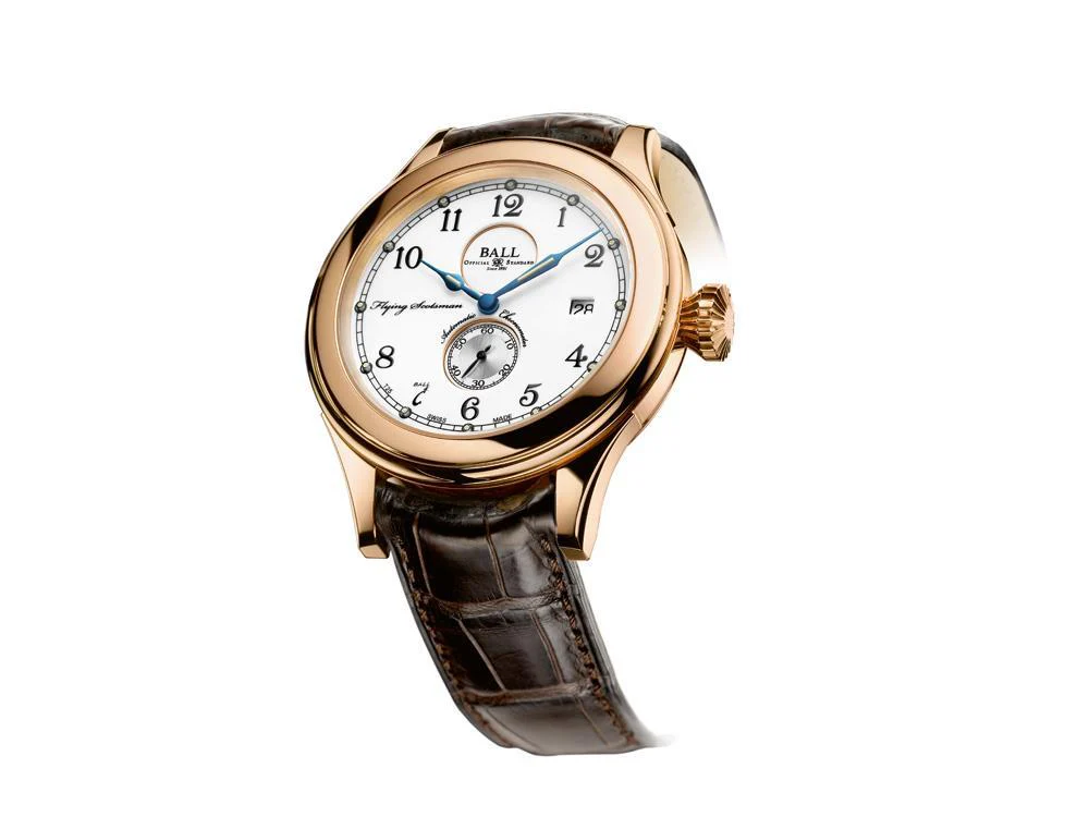 Ball Trainmaster Flying Scotsman Watch,  Leather band, Limited Edition, COSC - Image 3