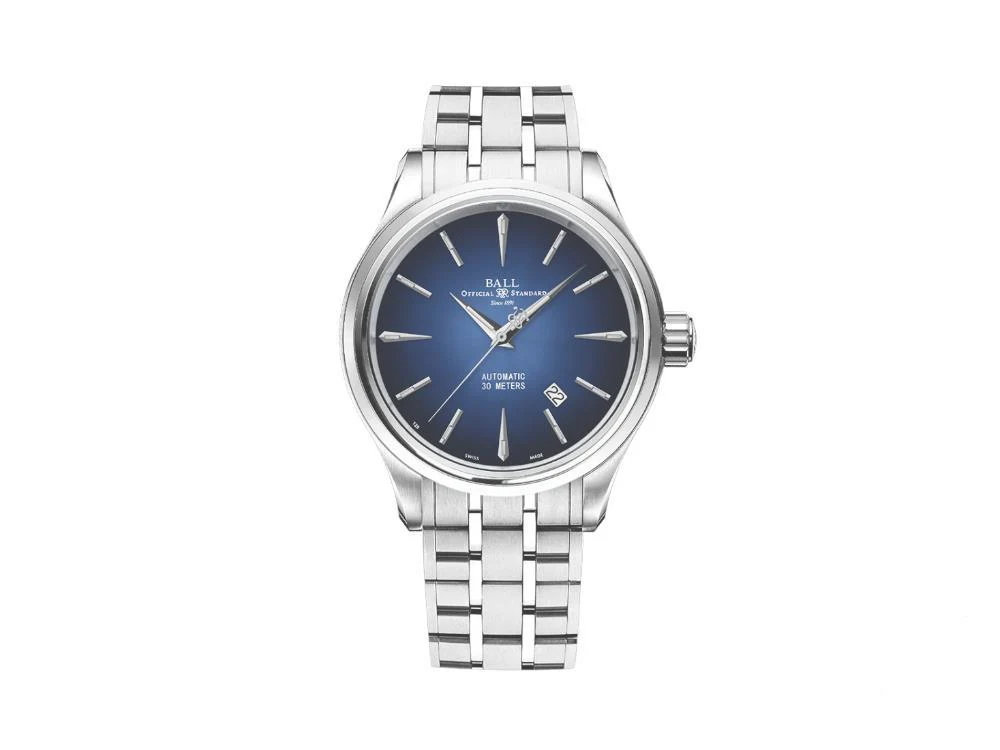 Ball Trainmaster Legend Automatic Watch, 40 mm, Blue, Bracelet, NM9080D-S1J-BE - Image 2