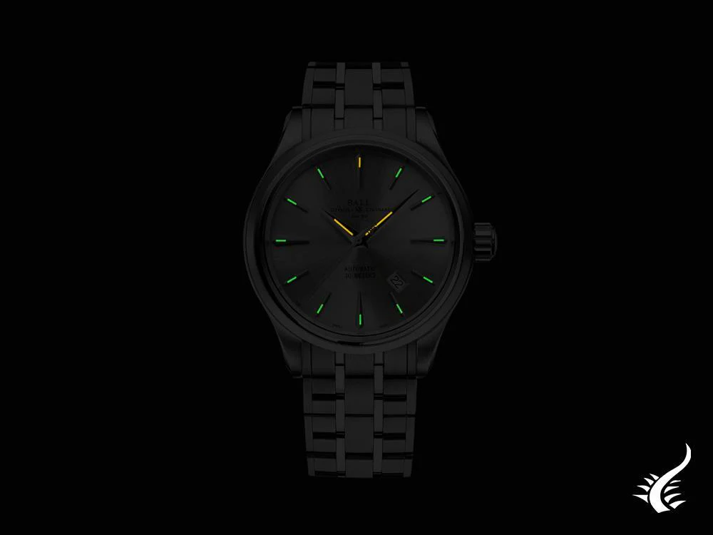 Ball Trainmaster Legend Automatic Watch, 40 mm, Silver, Bracelet, NM9080D-S1J-SL - Image 3