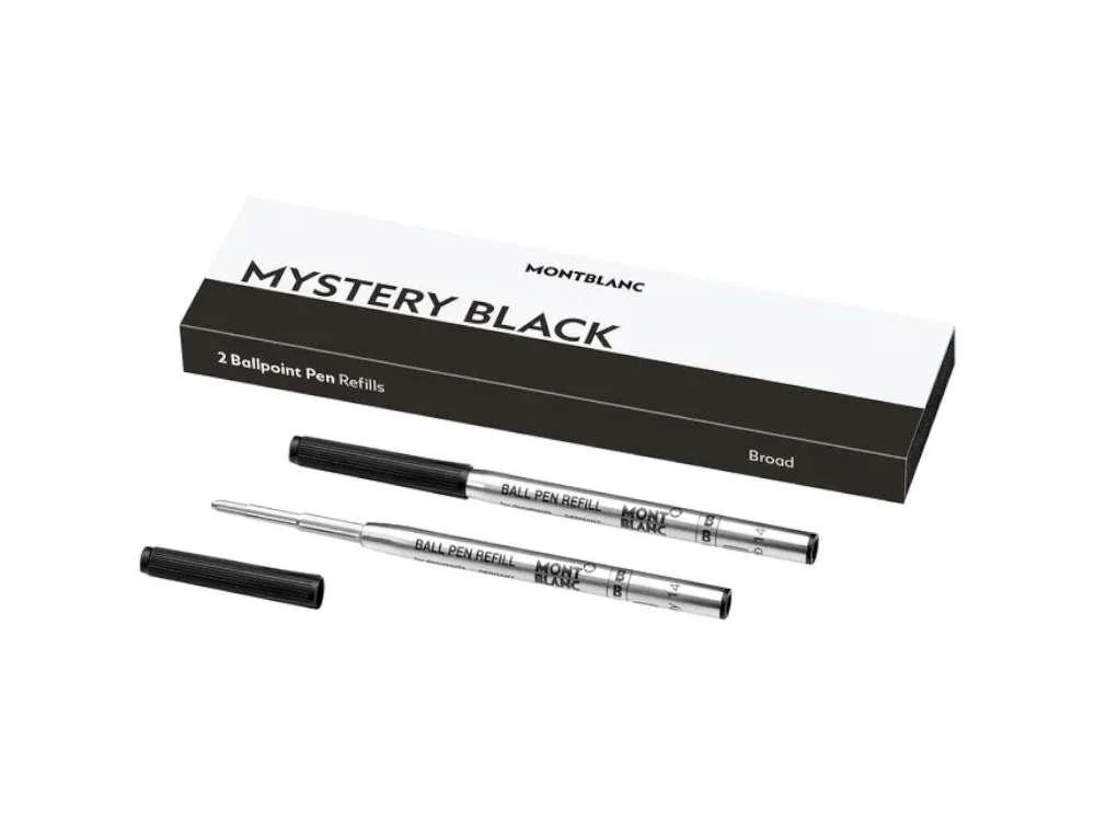 Ballpoint refill 2x1 Montblanc, Mystery Black, Bold, 128212 - Image 2