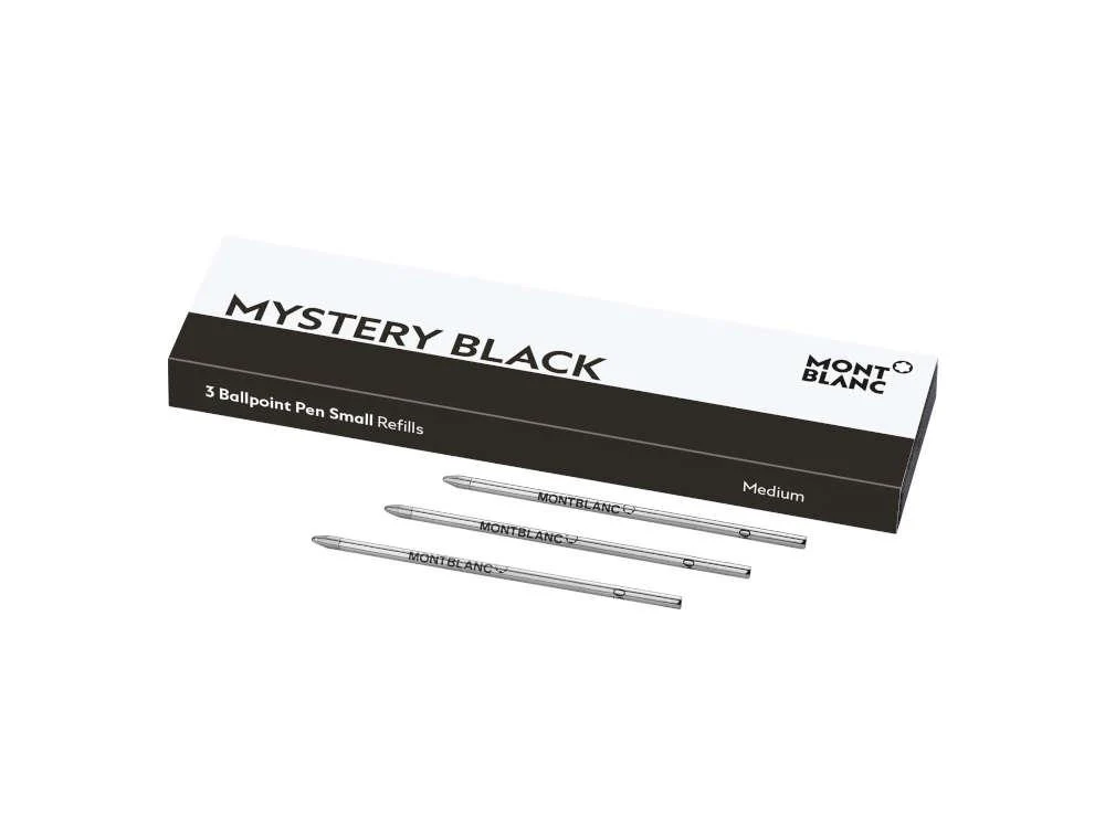 Ballpoint refill 3x1 Montblanc, Mystery Black, Medium, 128222 - Image 2