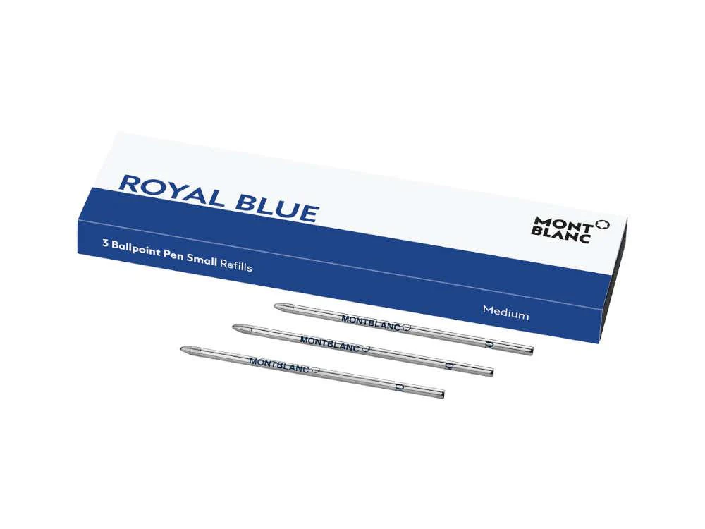 Ballpoint refill 3x1 Montblanc, Royal Blue, Medium, 128223 - Image 2