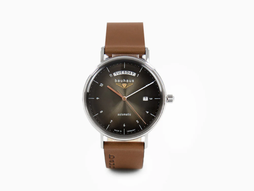 Bauhaus Automatic Watch, Black, 41 mm, Day and date, 2162-2 - Image 2