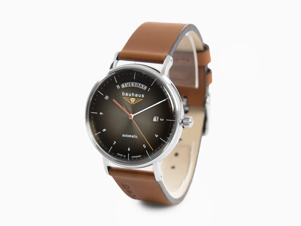 Bauhaus Automatic Watch, Black, 41 mm, Day and date, 2162-2 - Image 4