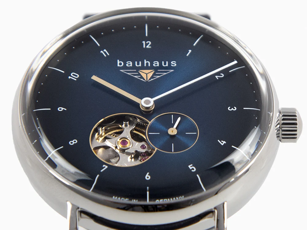 Bauhaus Automatic Watch, Blue, 41 mm, 2166-3 - Image 9