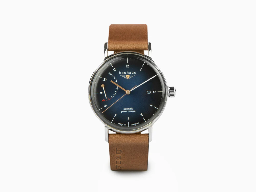 Bauhaus Automatic Watch, Blue, 41 mm, Day, 2160-3 - Image 2