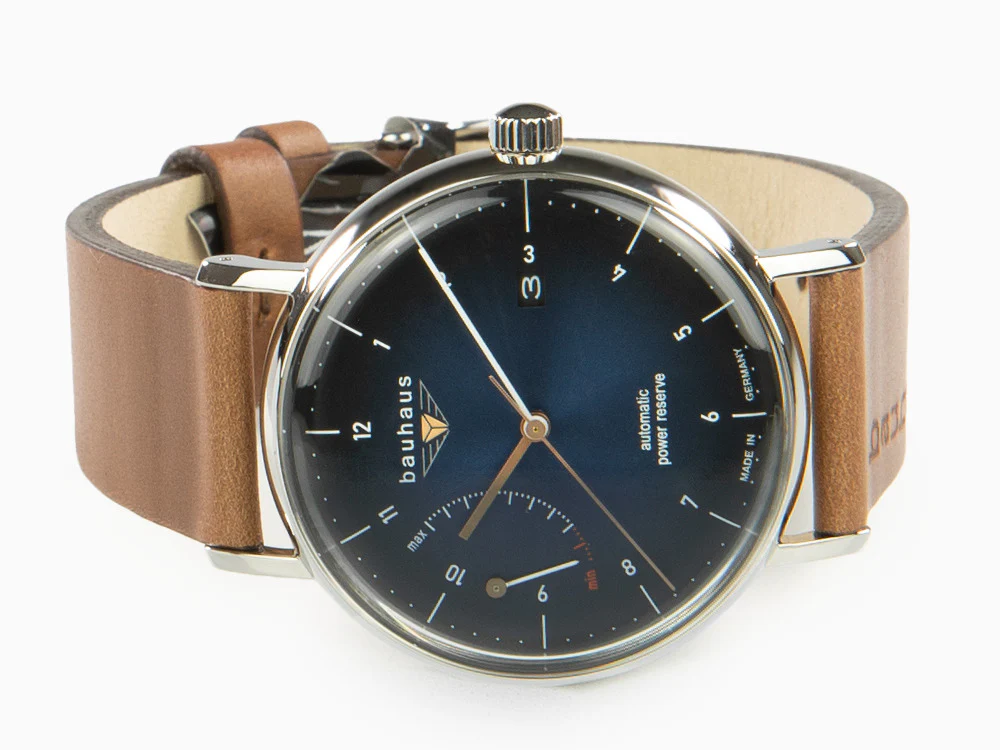 Bauhaus Automatic Watch, Blue, 41 mm, Day, 2160-3 - Image 7