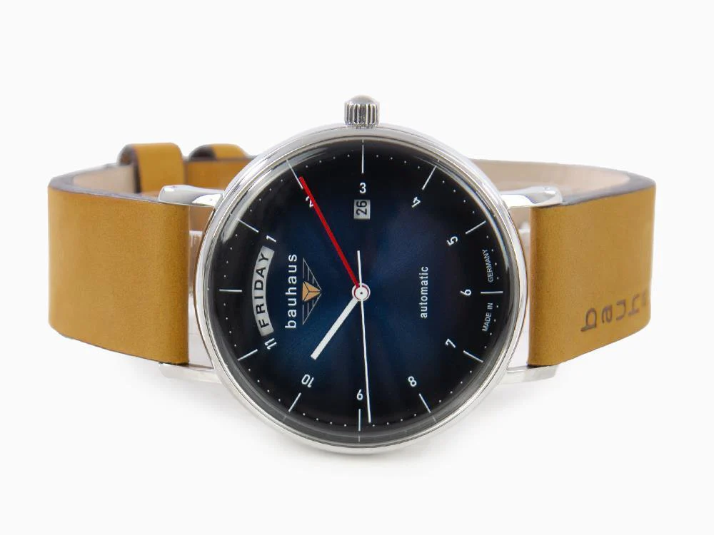 Bauhaus Automatic Watch, Blue, 41 mm, Day and date, 2162-3 - Image 7