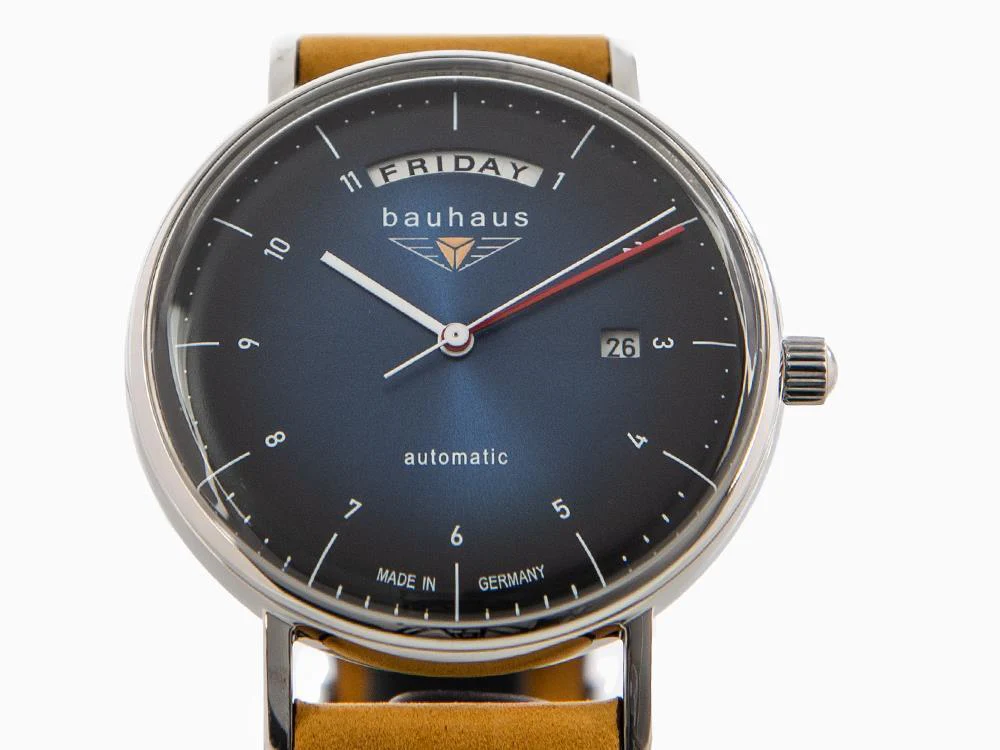 Bauhaus Automatic Watch, Blue, 41 mm, Day and date, 2162-3 - Image 8